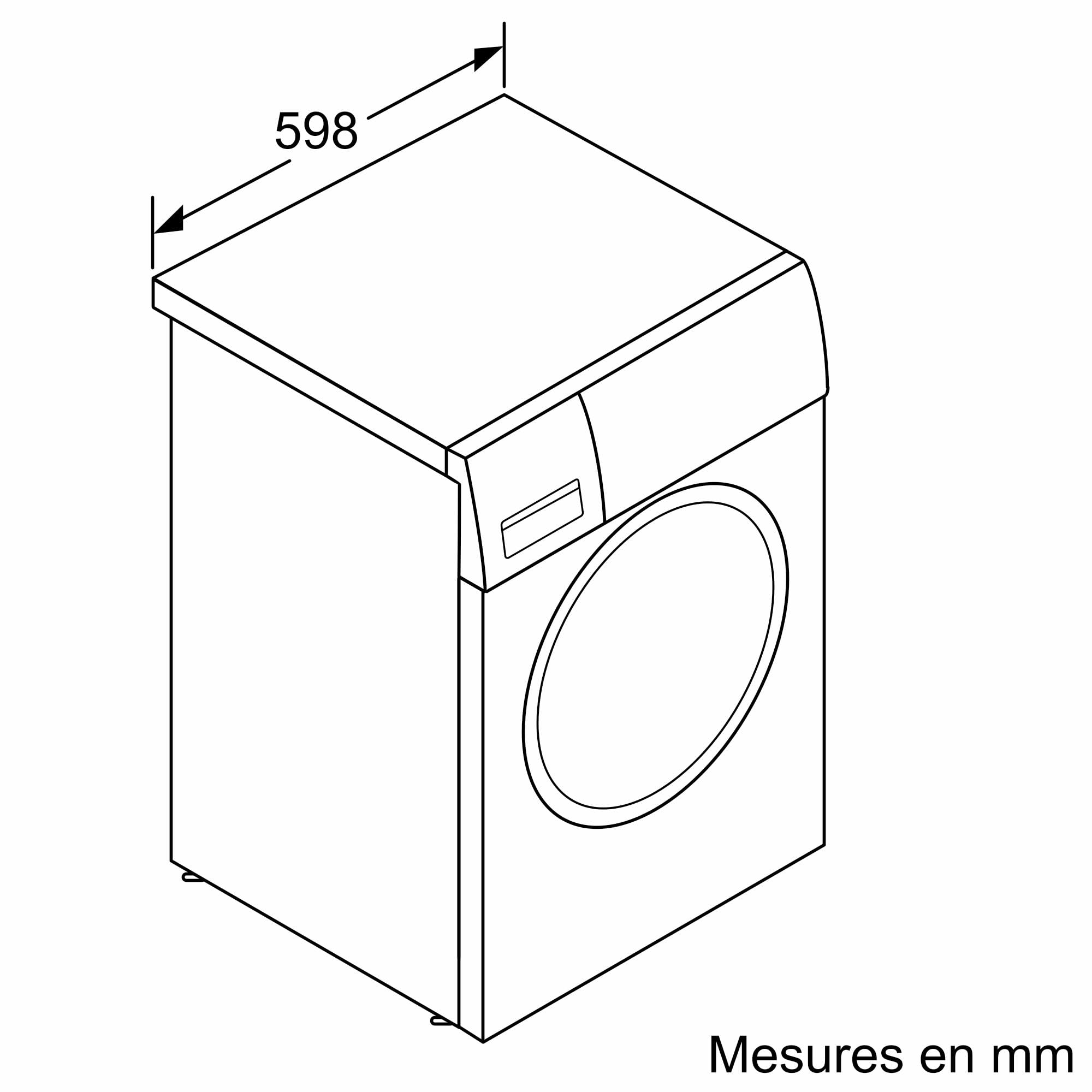 Bosch Série 6 Lave-linge Pose-libre 9 kg 1400 trs/min Blanc