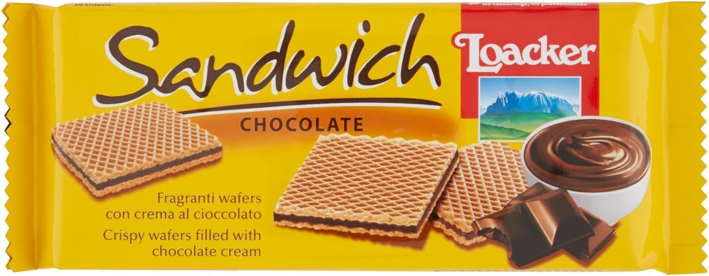 Italian Gourmet Testpaket Wafer Biscotti 24 x 75g Schoko Nuss Vanille Mix
