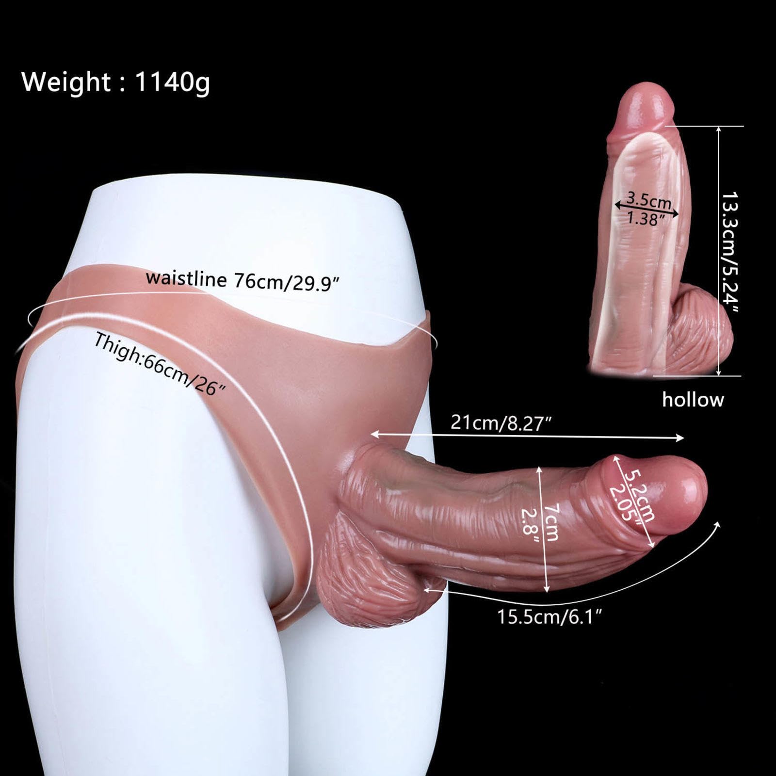La Cinghia di Silicone Cavo Può Essere Regolata a Molte Dimensioni,#6