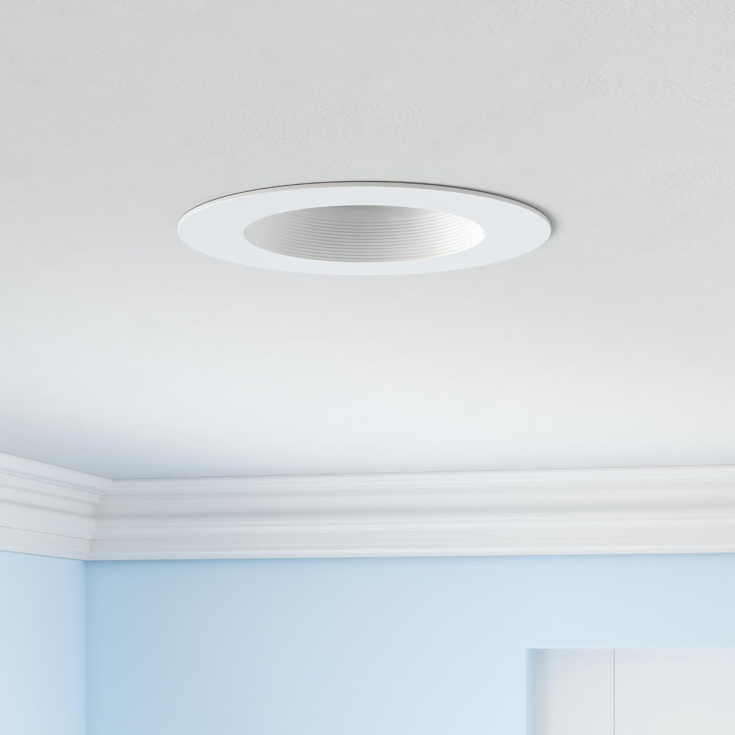 Sunco 12 Pack 6 Inch LED Recessed Light, Retrofit Downlight Can Lights for Ceiling, Baffle Trim, 1050 LM, 13W (75W Equivalent), 4000K Cool White, Dimmable, Damp Rated UL.