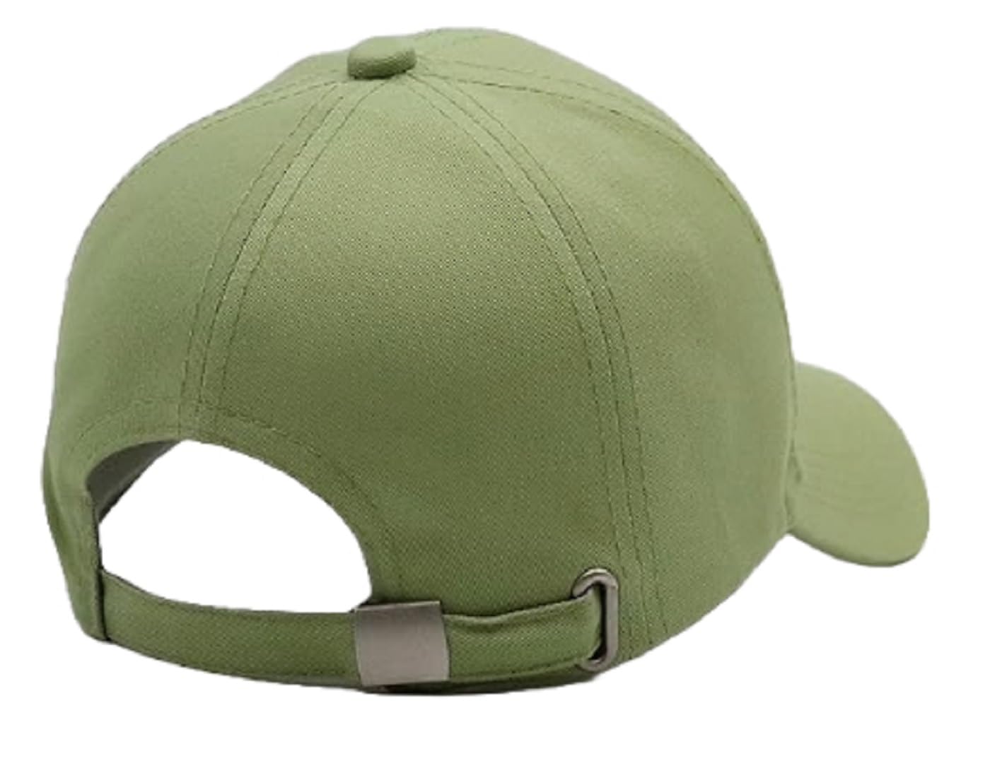 Zacharias Men's Cotton Adjustable Plain Solid Baseball Cap (Olive Green)