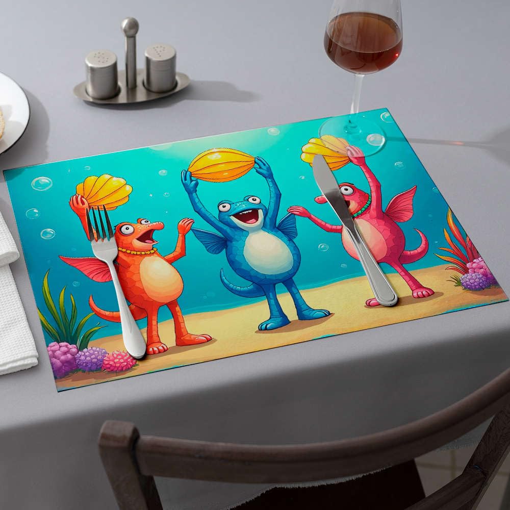 Sets de table de printemps colorés pour décorer vos repas de salle à manger