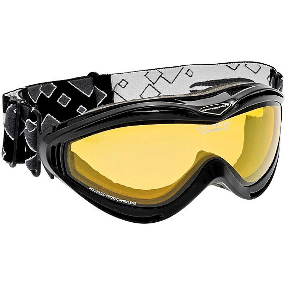Gogle narciarskie gogle snowboardowe spolaryzowane czarne + gelbes Visier