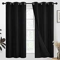 Vista 10 de SimpleHome - Cortinas opacas 100% para recámara, cortinas de ventana con ojales beige, con aislamiento térmico, cortinas de oscurecimiento