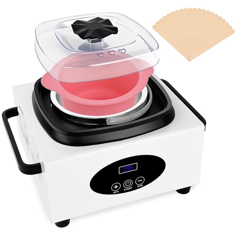 Aquecedor digital de cera Yofuly com recipiente de silicone de 414 mL