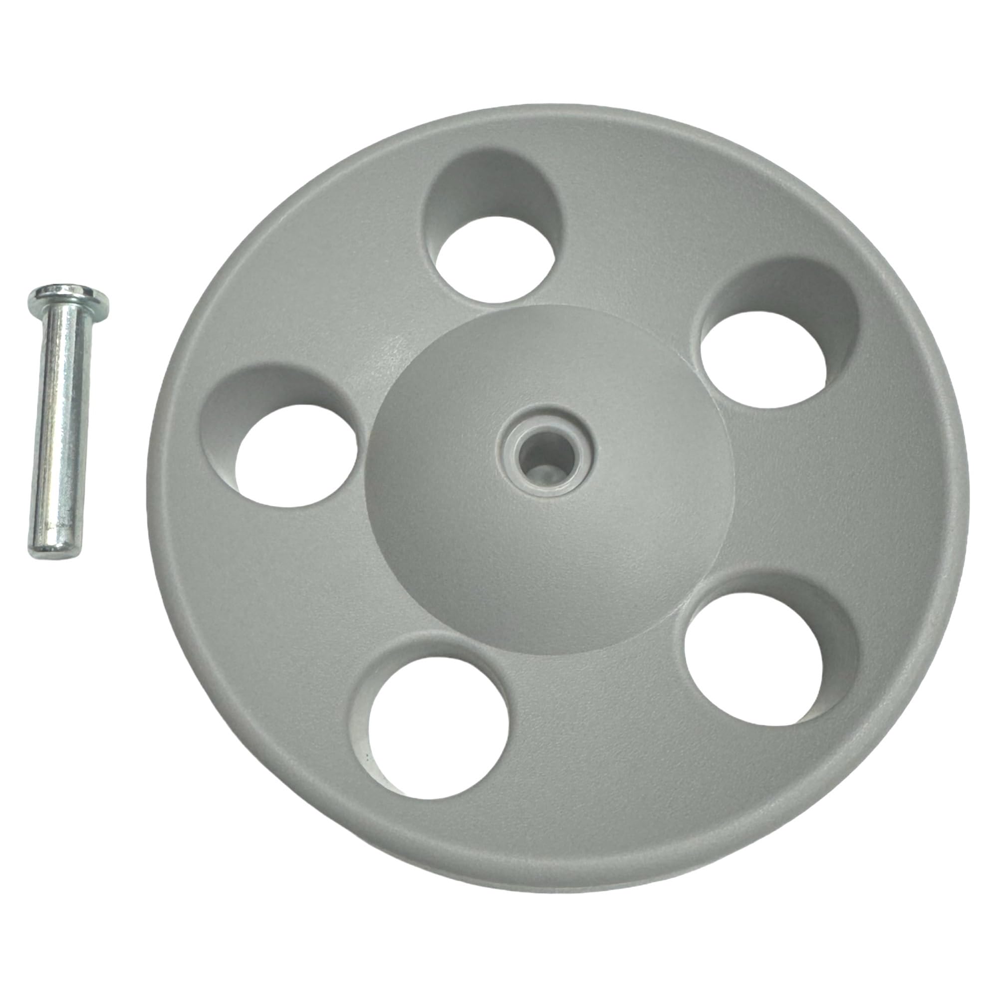 Rear Wheels 440003862 and Axel 440003865 Kit Compatible with Hoover PowerScrub Deluxe Carpet Cleaner FH50130 FH50135 FH50140 FH50150 FH50151 FH50152
