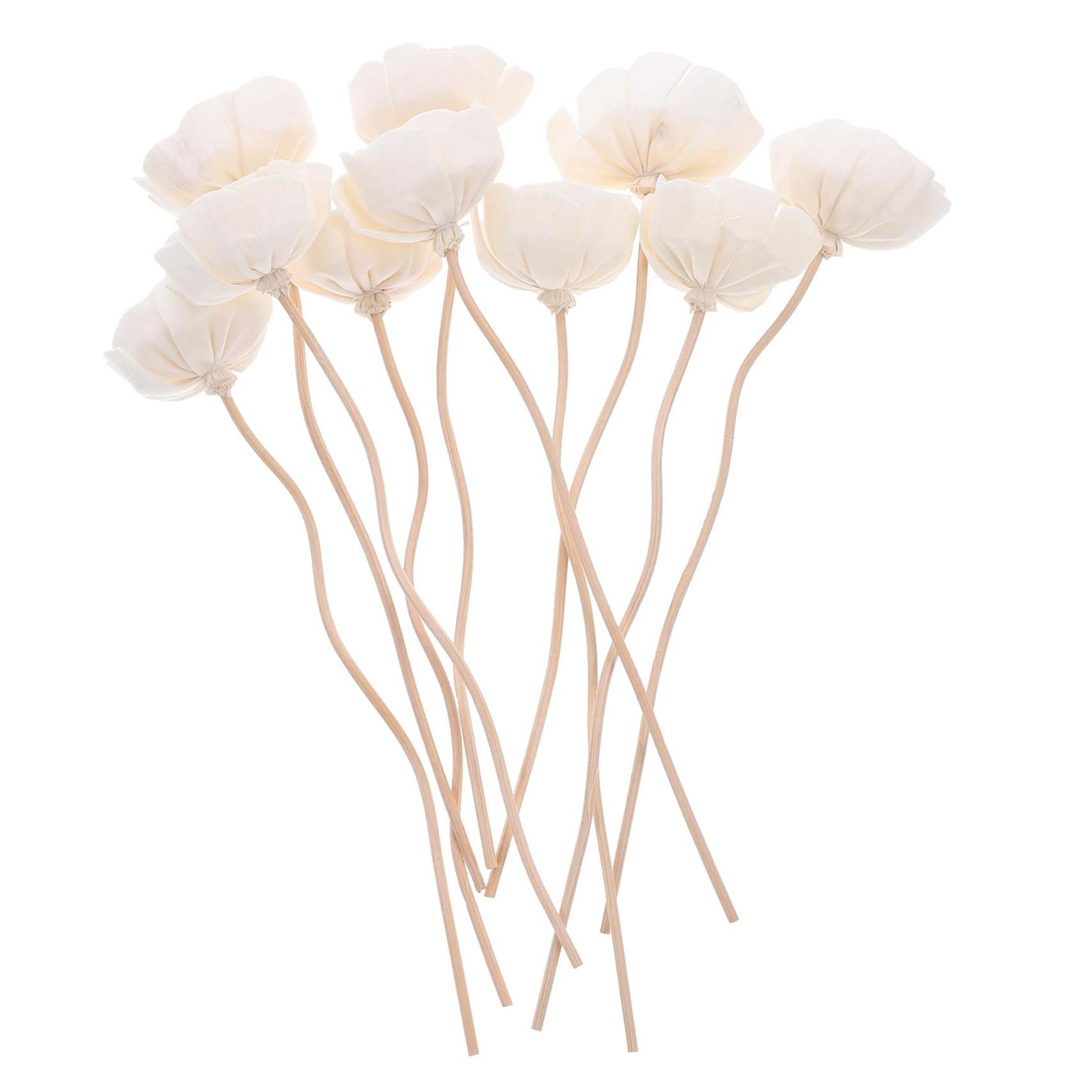 Ipetboom 10Pcs Flower Diffuser Sticks for Aromatherapy Rattan Essential Oil Sticks Chic Home Decor for Bedrooms Offices Yoga Rooms Quick Fragrance Absorption