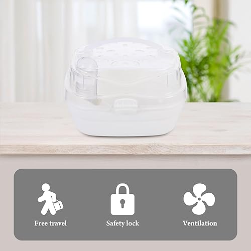 Miniatura 7 de iplusmile Jaula portátil para hámster, transpirable, caja de viaje, mango para mascotas, ideal para hámsters, erizos, conejillos de indias