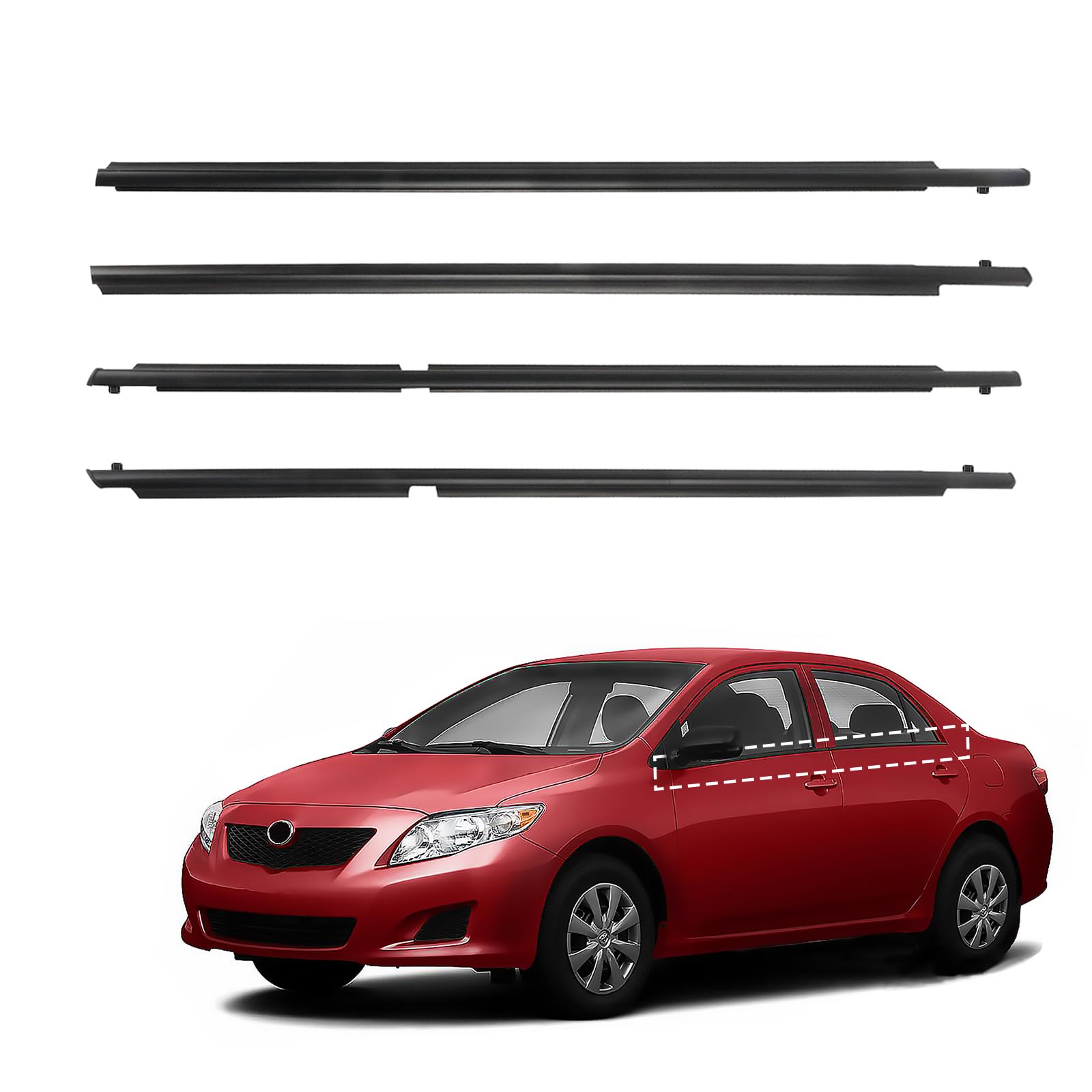 ItranMc window weatherstrip for Toyota Corolla