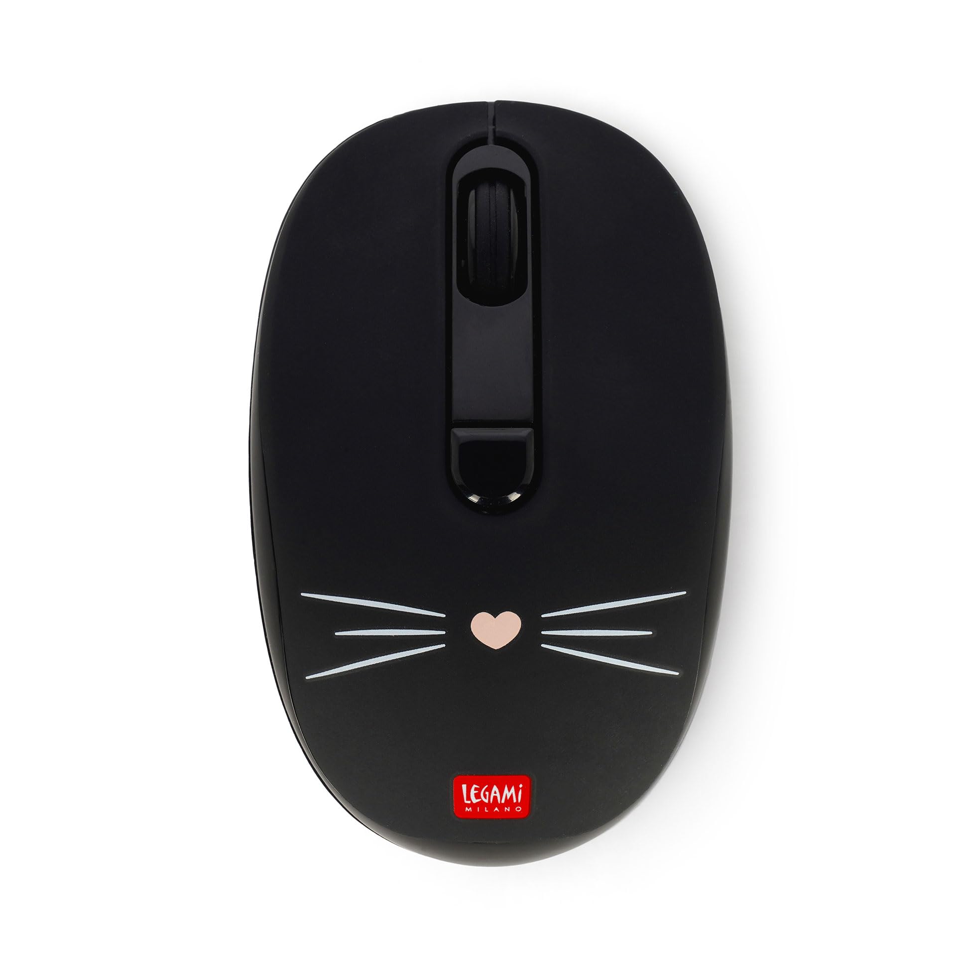 Legami - Mouse Wireless con Ricevitore USB Ultra Compatto, Tema Kitty, 3 Opzioni di Velocità, Materiale ABS, Connessione Wireless fino a 10 m