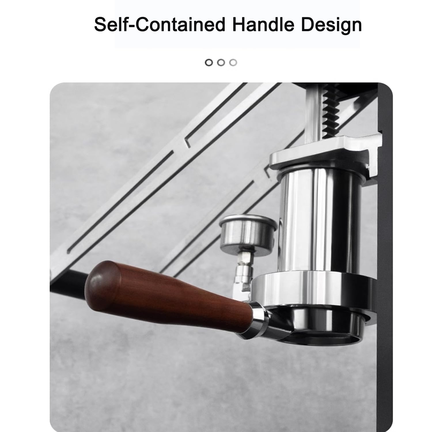 Macchina per caffè espresso manuale con manometro, funzioni di preriscaldamento e riscaldamento della tazza per una perfetta preparazione casalinga