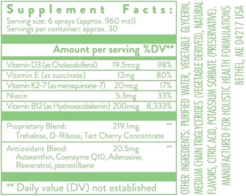 Miniatura 3 de Resveratrol Antioxidante y Glutamato Balance Spray 29ML (.97 FL oz)