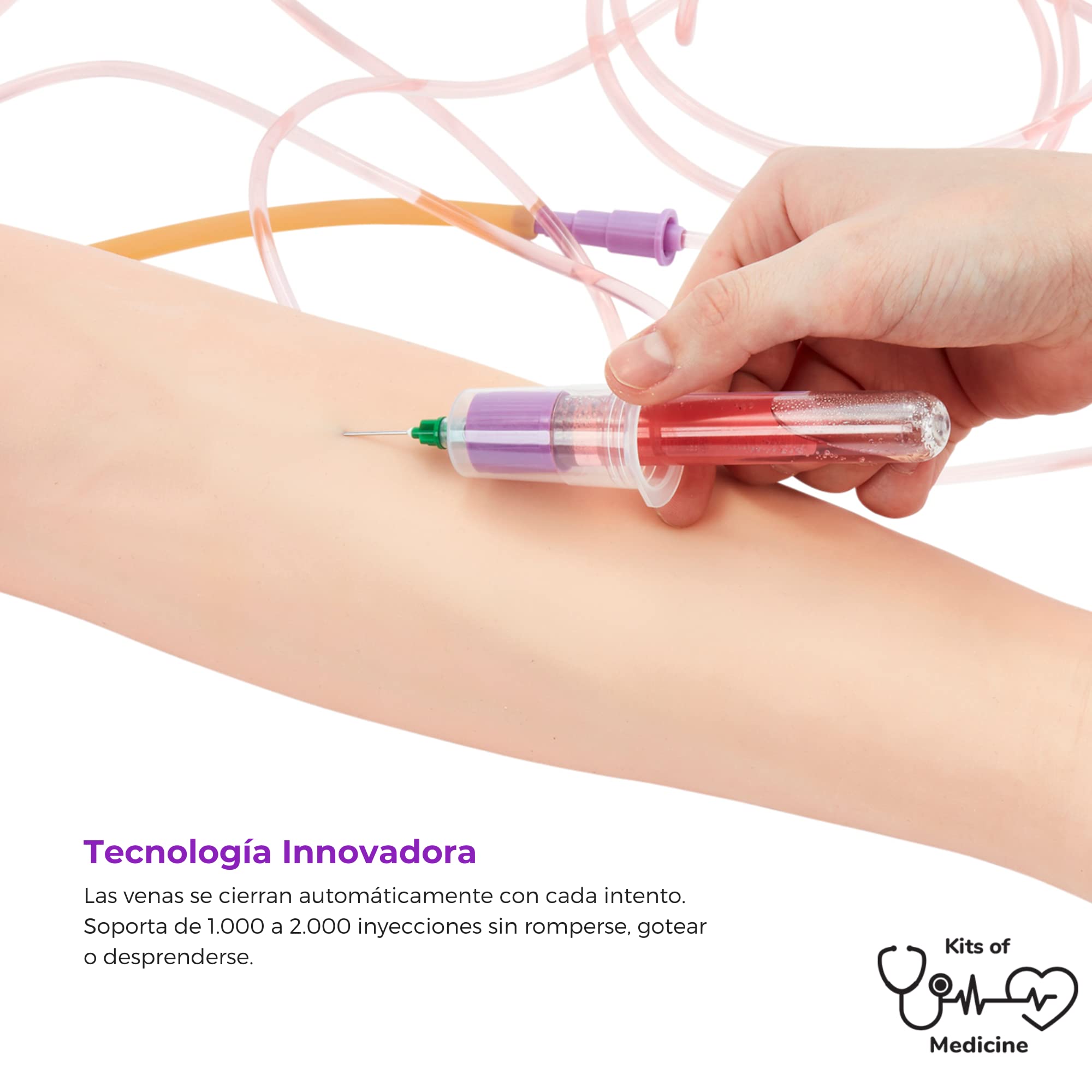 Kit de Flebotomía | IV (intravenoso), Venopunción, Práctica de Flebotomía | Regalo Perfecto de para Estudiantes de Medicina y Enfermería | Equipo Completo de Flebotomía con Suministros | USO EDUCATIVO