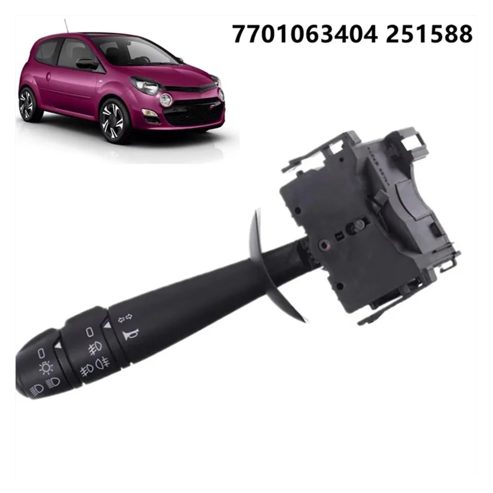Devioluce Interruttore Sterzo Per Twingo II 2007-2024 Piantone Dello Sterzo Interruttore Head Light Stalk Indicatore Di Direzione 7701063404 251588