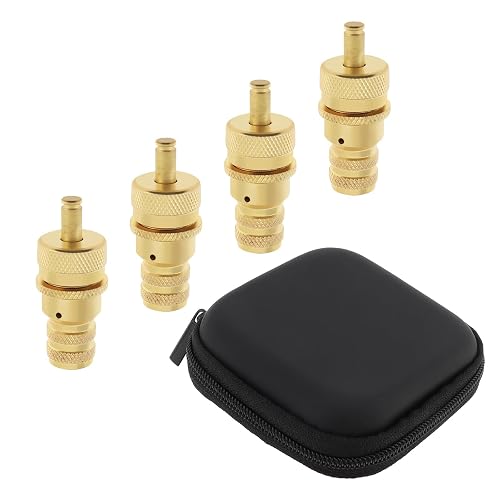 Windance 4pcs Brass Tire Deflation Kit,6-30PSI Adjustable Auto-Stop Tire Deflator