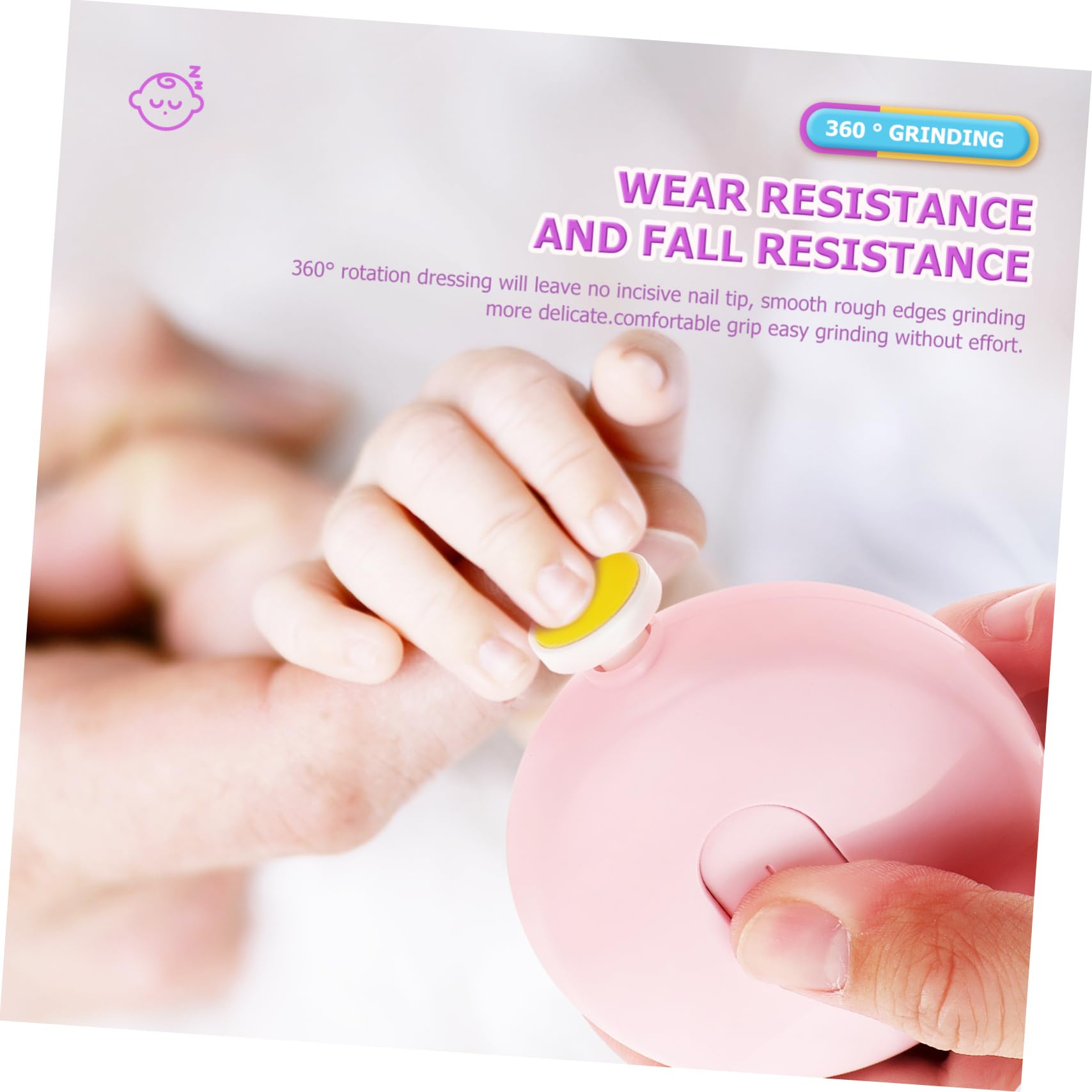 KOCKSHION Lightweight Electric Baby Nail Trimmer Replacement Heads for Safe Efficient Nail Care Kit