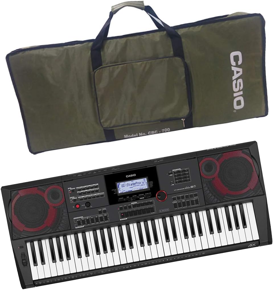 CT-X9000IN 61-Key Portable Keyboard with Carry Case (Olive Green)