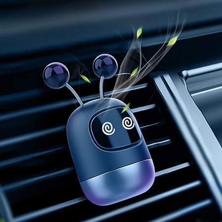 Amazon 在庫一掃 車 芳香剤 エアースペンサー フレグランス フレッシュナー 車 アロマ 香り オシャレロボット型 香るスティック3本入り クルクル 車用芳香剤 車 バイク