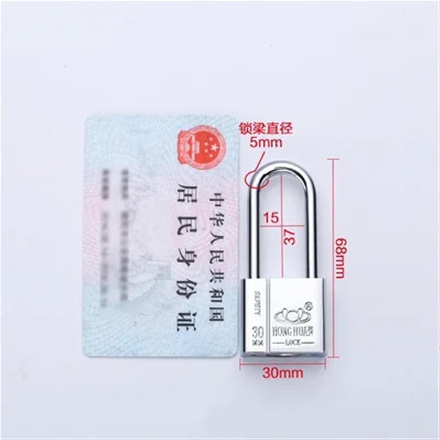 Stainless Steel Same Key Open All Lock Lock Door Padlock Home Small Dormitory Beam Lock 1Pcs(TK30mm-long)