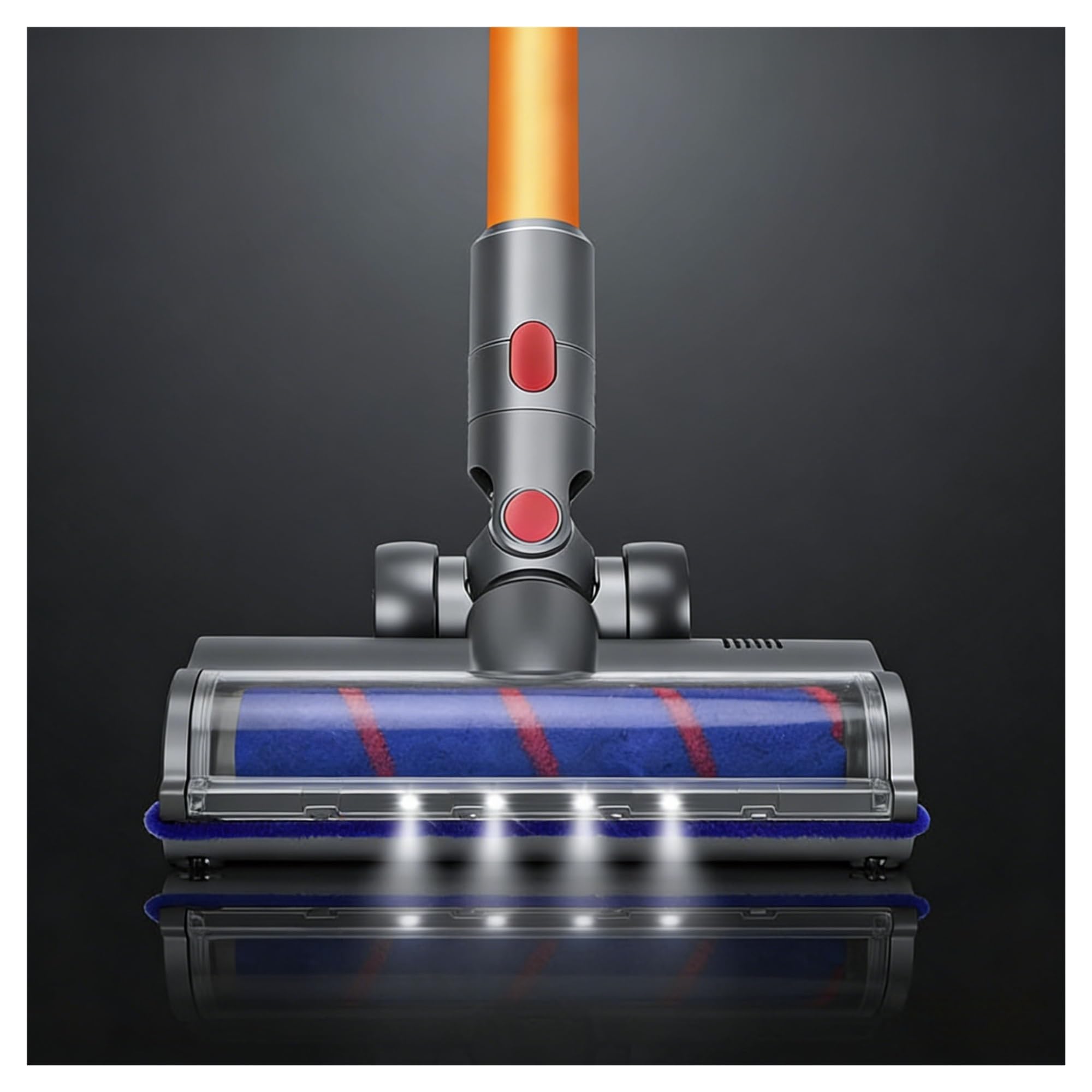Cabezal De Cepillo Para Aspiradora,Compatible For Dyson,V7 V8 V10 V11 V15,Repuesto Suelo Duro Con Luz LED Verde Independiente