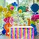 ZYUYUED 2 Stück Regenbogen Tischrock,Dekorativer Tischrock,Quasten-Tischrock,Party Tischröcke,für Baby Shower, Hochzeit,Geburtstag,L275cm*H75cm