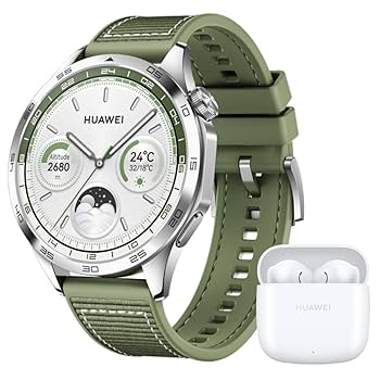 HUAWEI WATCH GT 4 Smart Watch 46MM Green Woven Fitness