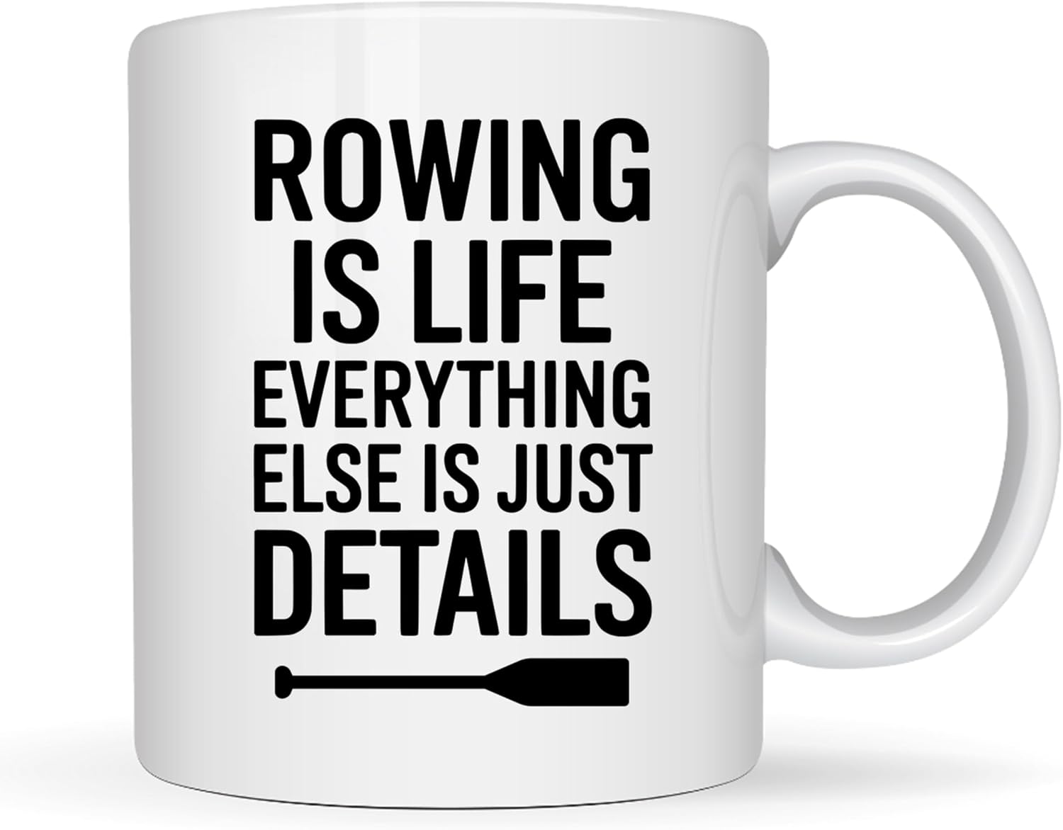 Rower Coffee Mug 11oz White -Detail B – Rowing Gifts For Men Women Boat Team Athlete Lake Lover