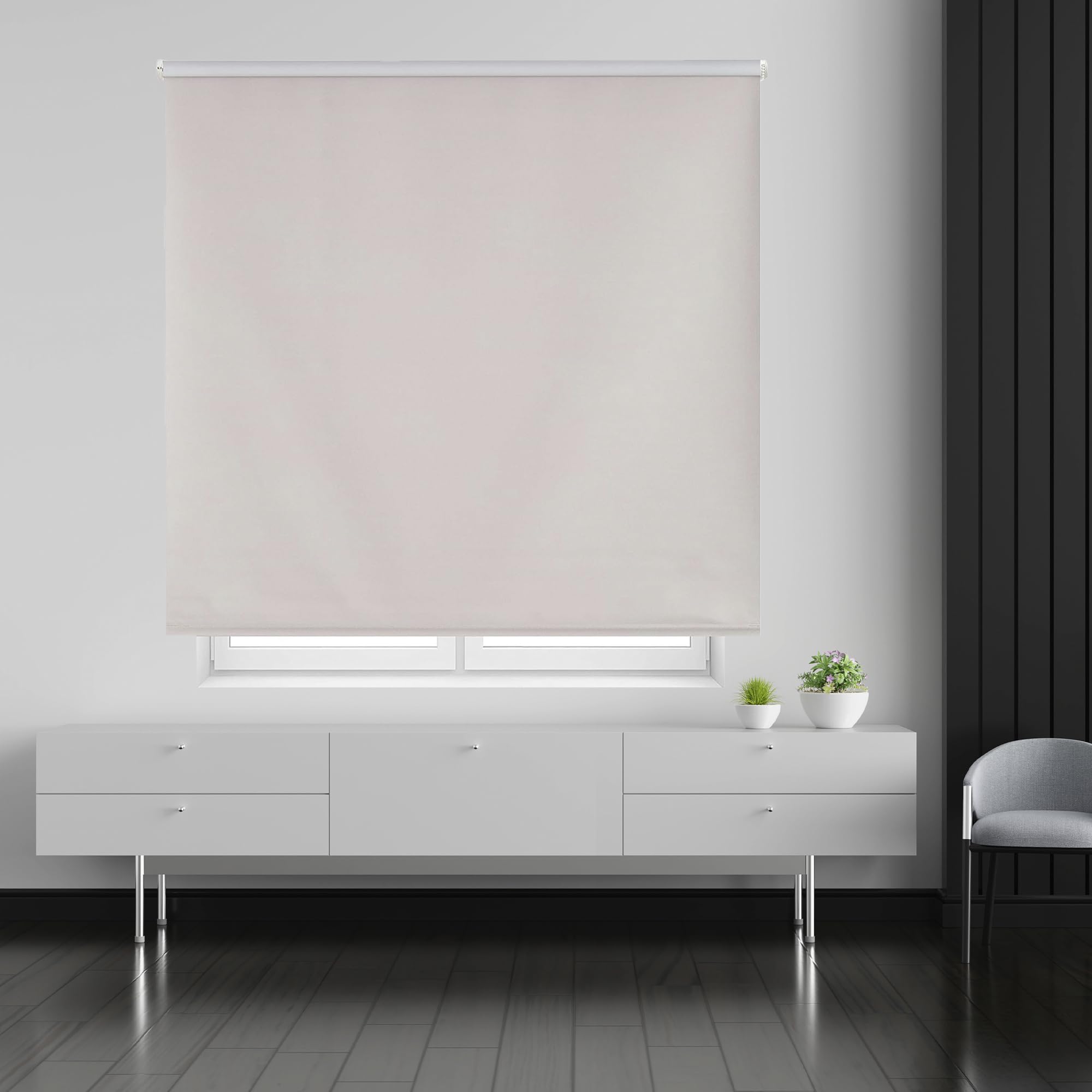 Store Enrouleur Opaque uni Gris 150 x 175 cm Dimensions du Tissu 147 x 170 cm