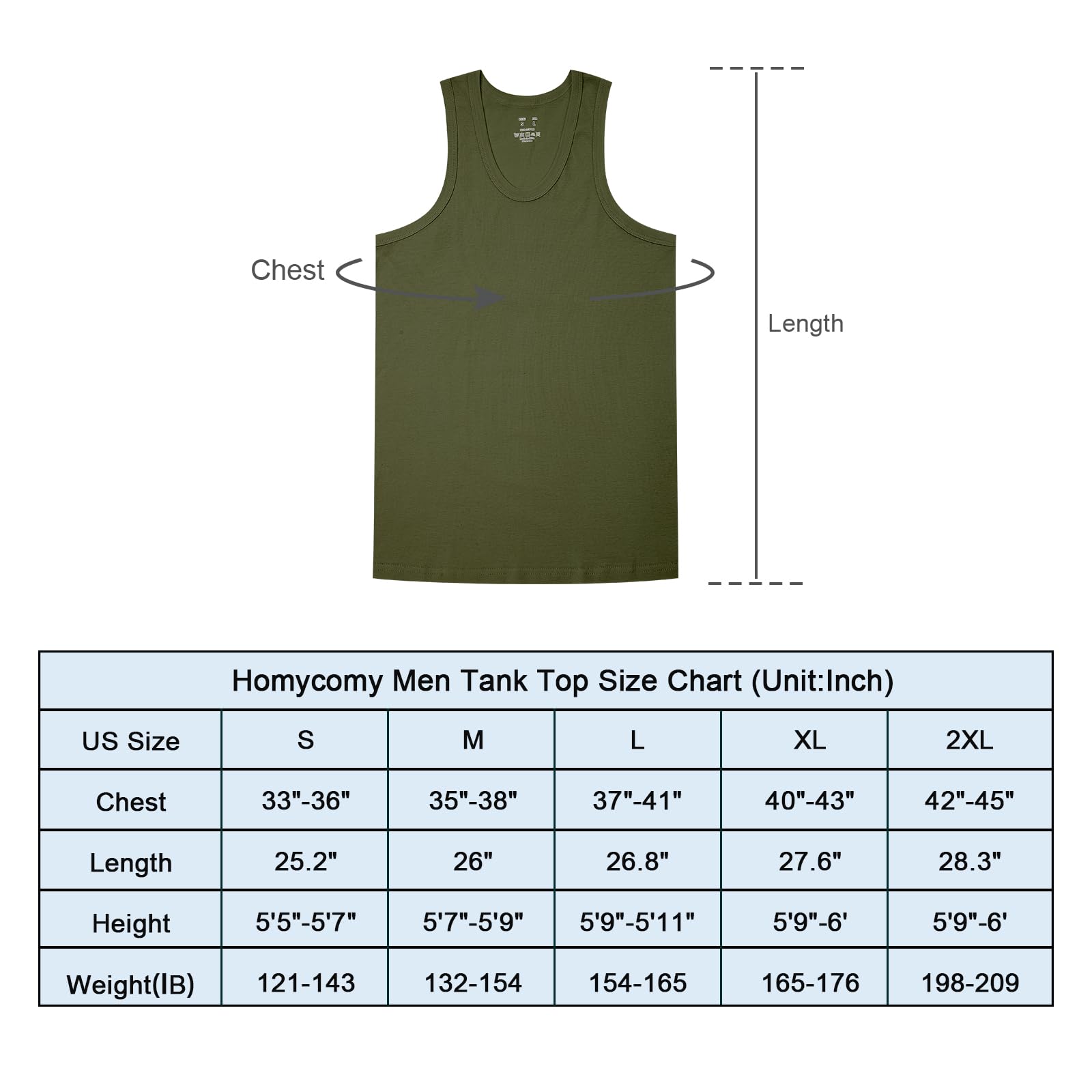 HomyComy Canottiera da uomo in 100% cotone, senza maniche, a girocollo, tinta unita, confezione da 3