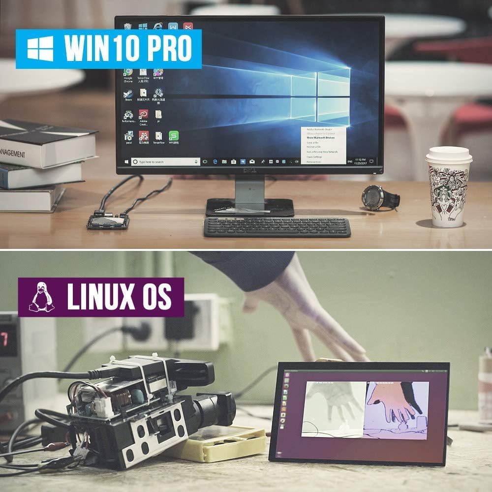 LattePanda 2 Alpha 864s Tiny Windows 11/Linux x86 SBC | Intel Core i5-8200Y, 8GB RAM/64GB eMMC | Integrated Arduino Coprocessor | Dual M.2, 4K Output | for ROS Robotics, AI & IoT Edge Computing