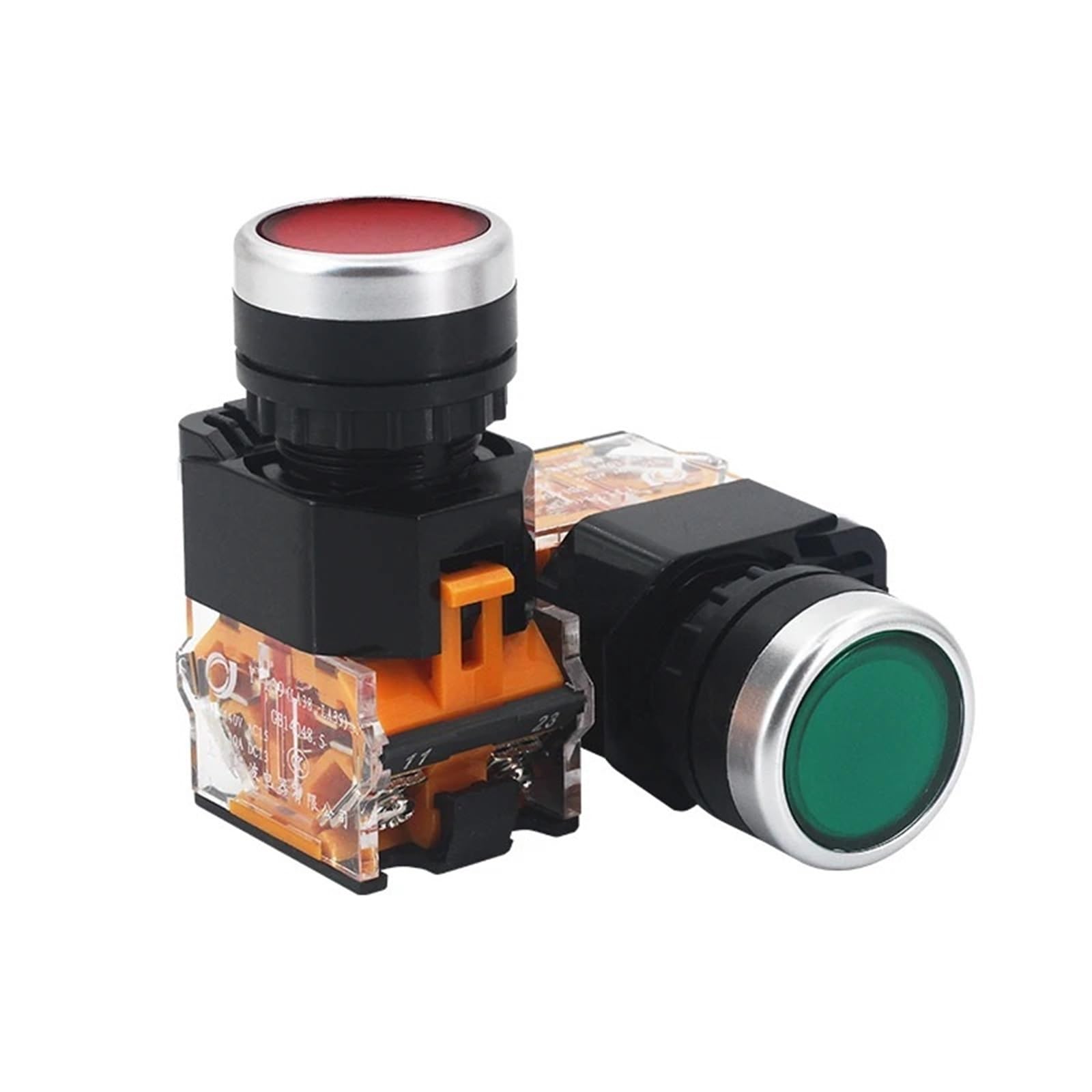 Interrupteur d'alimentation 22MM blanc avec bouton poussoir de demarrage - 5