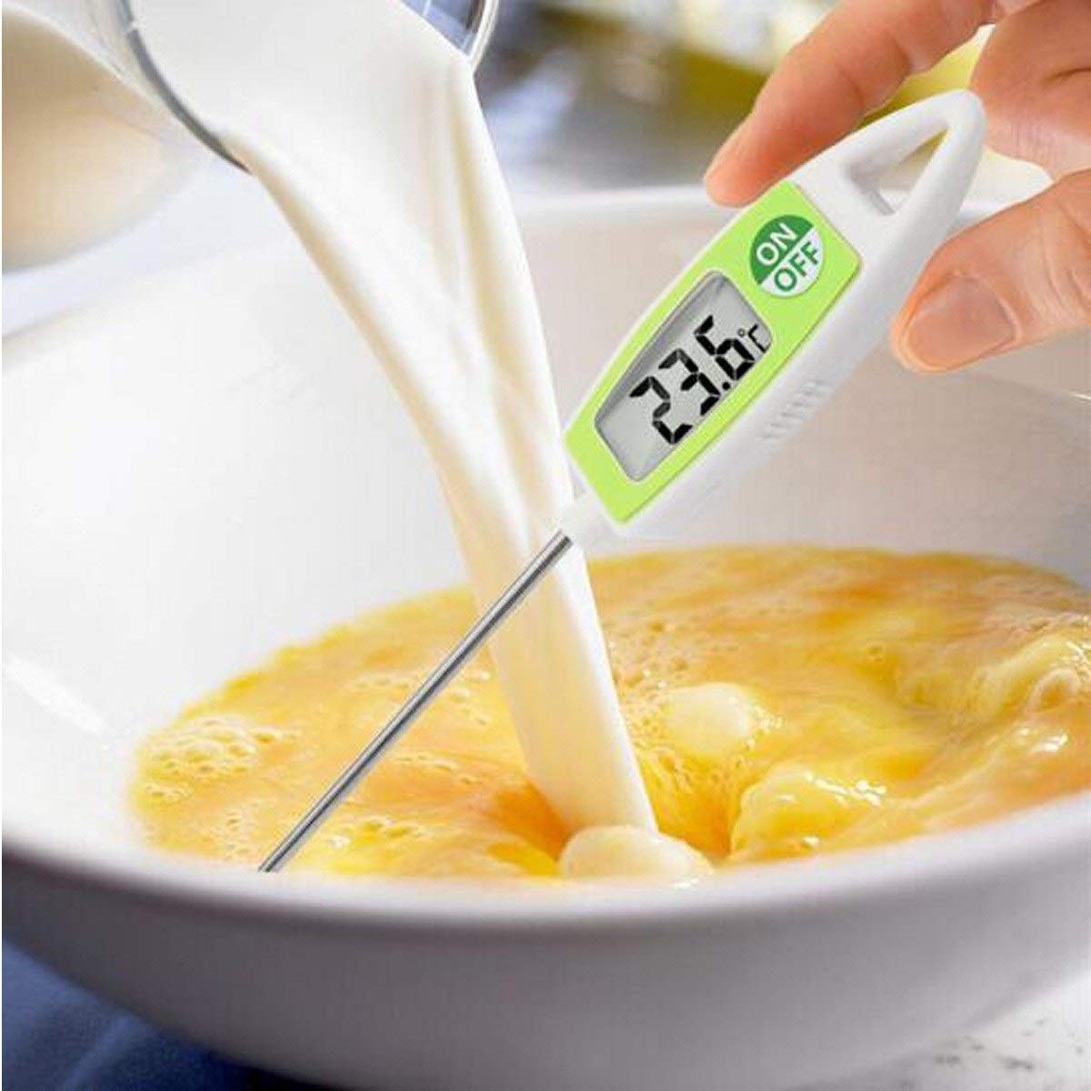 XINGYU Thermomètre Alimentaire Thermomètre Alimentaire Cuisine Thermomètre à Huile Thermomètre à Lait Thermomètre à Eau Thermomètre électronique Outils ménagers très utiles (Couleur: