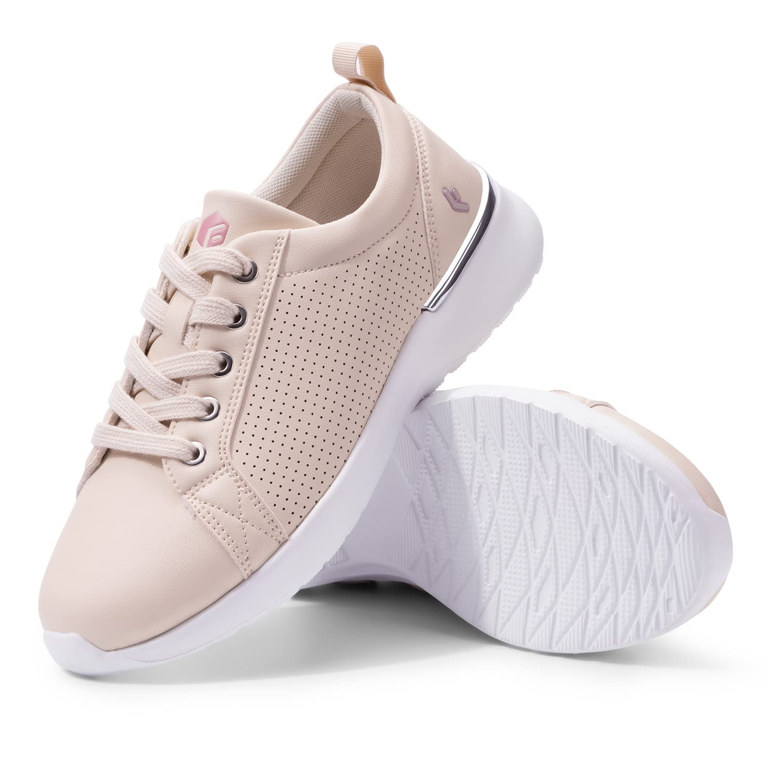 FitVille Womens Wide Walking Shoes Lightweight Breathable Casual Memory