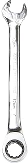 Taparia 17mm Gear Wrench Combination Spanner made of Chrome Vanadium Steel, Combination Ratchet Spanner, CrV Steel Mirror Price In India