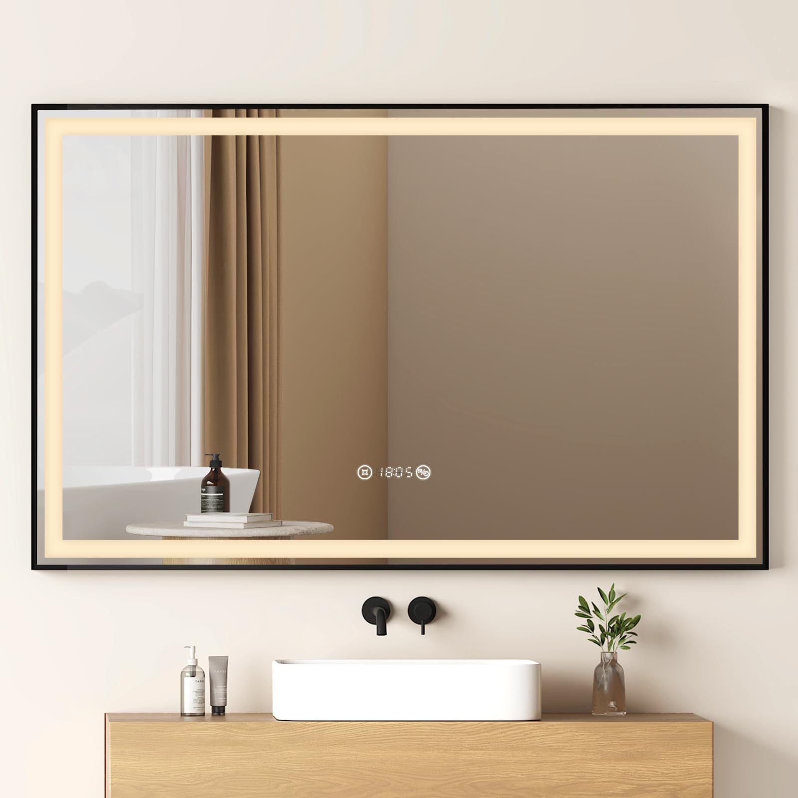  Foram Badspiegel Mit Beleuchtung - Led Spiegel Bad - 120X70