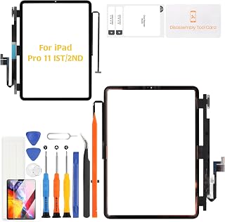 for iPad Pro 11 Touch Screen Replacement 1st Gen 2018 / 2nd Gen 2020 Touch Digitizer Glass A2013 A1934 A1980 A1979/A2068 A2230 A2228 A2231 with Tools