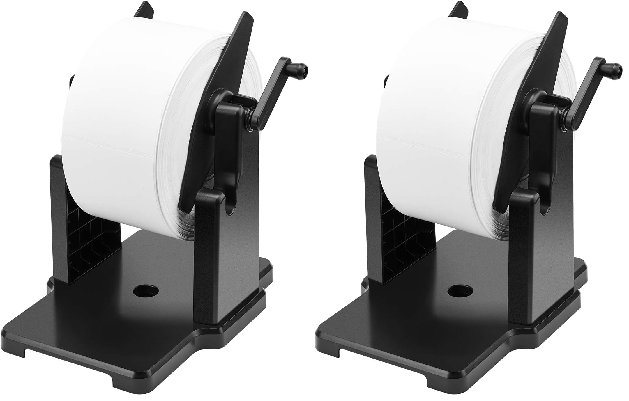 MUNBYN External Rolls Label Holder, 2 in 1 Fan-Fold Stack Paper Holder for Desktop Thermal Label Printer (Pack of 2)