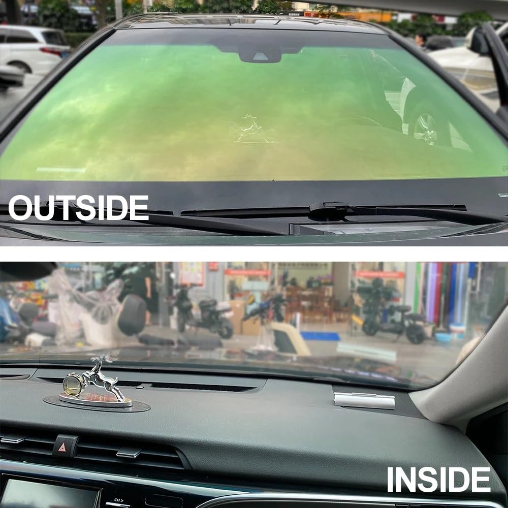 Laminas para Tintar Lunas Coche 1x300CM Láminas for Ventanas de automóviles ecológicas Película for Tintado Laterales Películas protección Solar con Aislamiento térmico