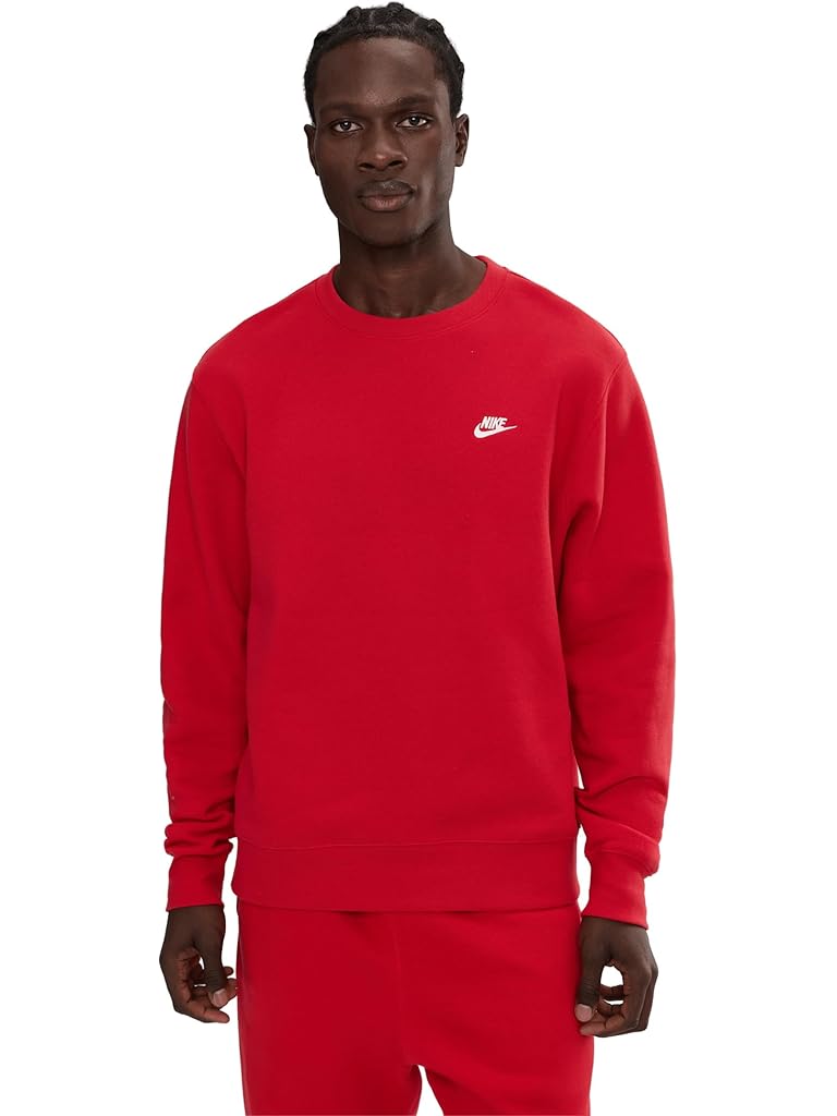 Red Nike Club Basket Ball Crew