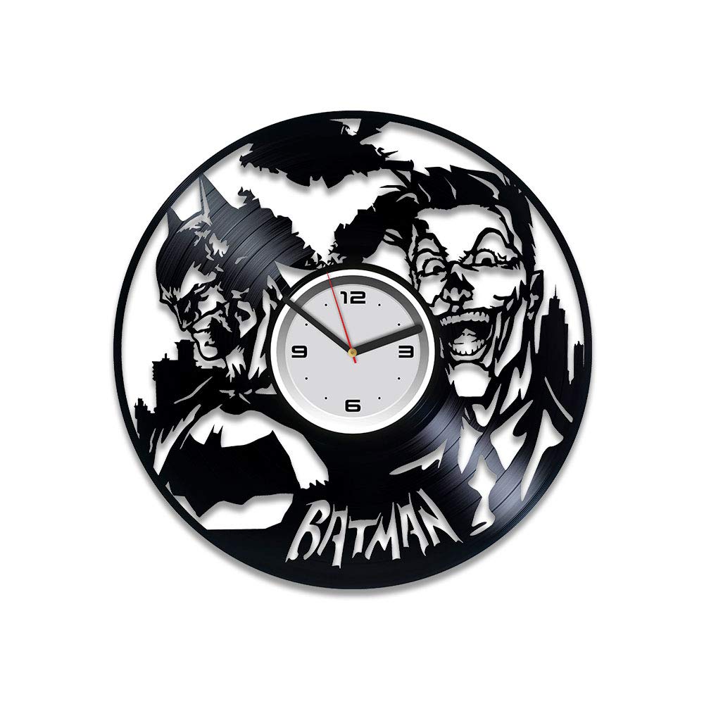 Buy Kovides Dark Knight vs Joker Clock Gotham City Clock Arkham Vinyl