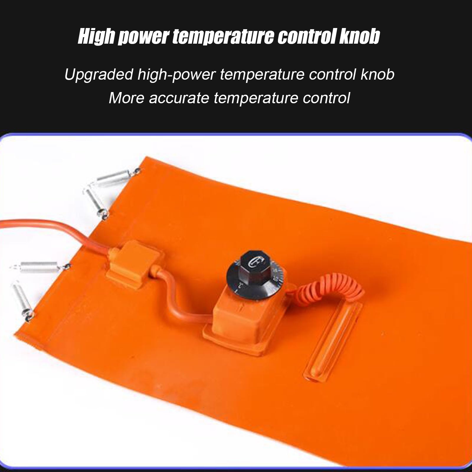 Bande chauffante pour fût, Ceinture chauffante en caoutchouc de silicone for fûts d'huile avec thermostat réglable(30L 250X 900mm)