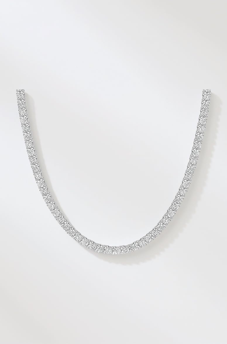 Tennis Necklace for Men Tennis Chain for Men Women Iced Out Diamond Necklace Prong-Setting 5A Cubic Zirconia Stones Fashion Jewelry 3mm 4mm 5mm 6mm, 16,18,20,22,24 Inches