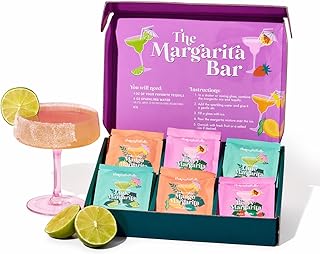 Thoughtfully, The Margarita Bar, Includes Powdered Drink Mix Packets in Mango, Lime, & Berry, Flavored Drink Mixers for Cocktails, Mocktails, Non-Alcoholic Drinks, Margarita Gifts, Palomas, Set of 24