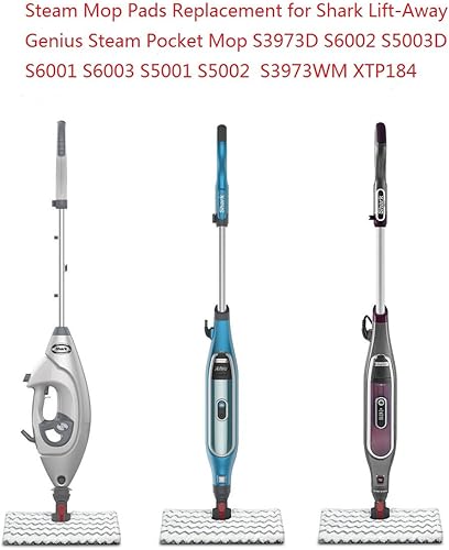 Miniatura 3 de ANBOO Paquete de 2 almohadillas de microfibra triangulares sin contacto para trapeador de suciedad Shark Lift-Away Pro/Genius Steam Pocket Mop