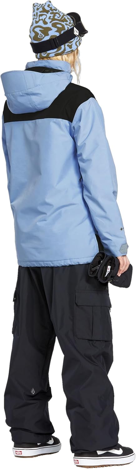 Volcom womens Fern Insulated Gore-tex Relaxed Fit Mid Length Pullover Snowboard Jacket