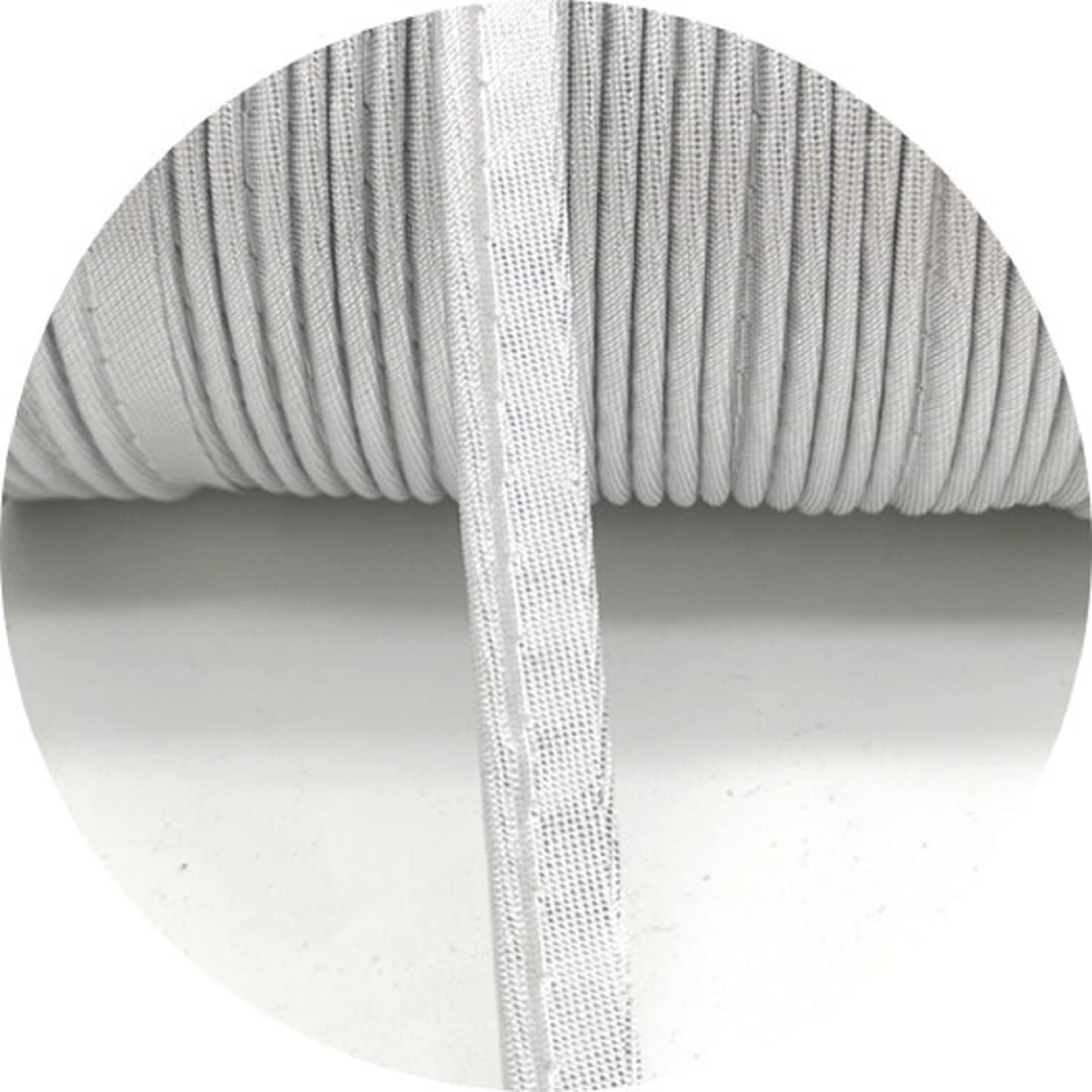 Yalulu20 Meters Edge Sewing Ribbon Bias Insert Piping Cord Rope for DIY Patchwork Garment Sewing Making and Trimming Home Textile (Silver)