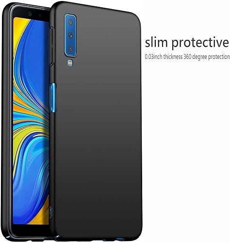 Miniatura 4 de Funda protectora delgada para Samsung Galaxy A7 2018 2018 protege de golpes, arañazos, deslizamientos, marcas, acabado mate carcasa dura de PC para