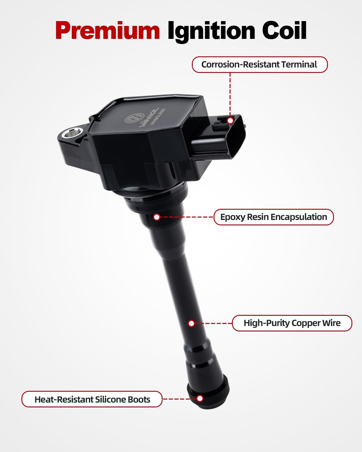 Set of 4 Ignition Coil UF549 & Spark Plug Fit for Nissan Altima 07-18 Frontier Rogue Sentra Versa NV200 Cube Infiniti QX60 Cube Versa X-Trail Tiida March Inifiniti QX60 Q70 2.5L 2.0L 1.8L 1.6L