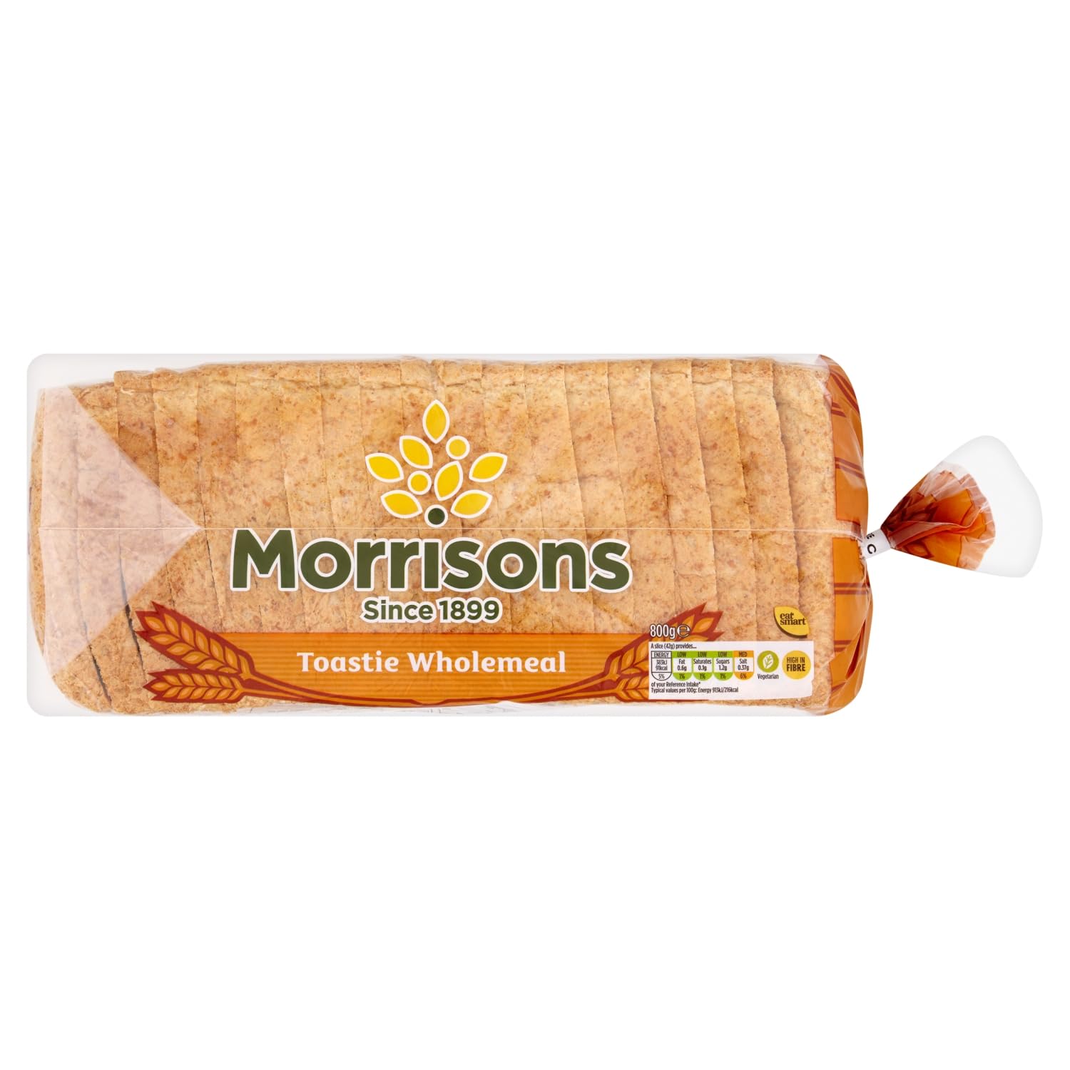 Morrisons Wholemeal Toastie 800g