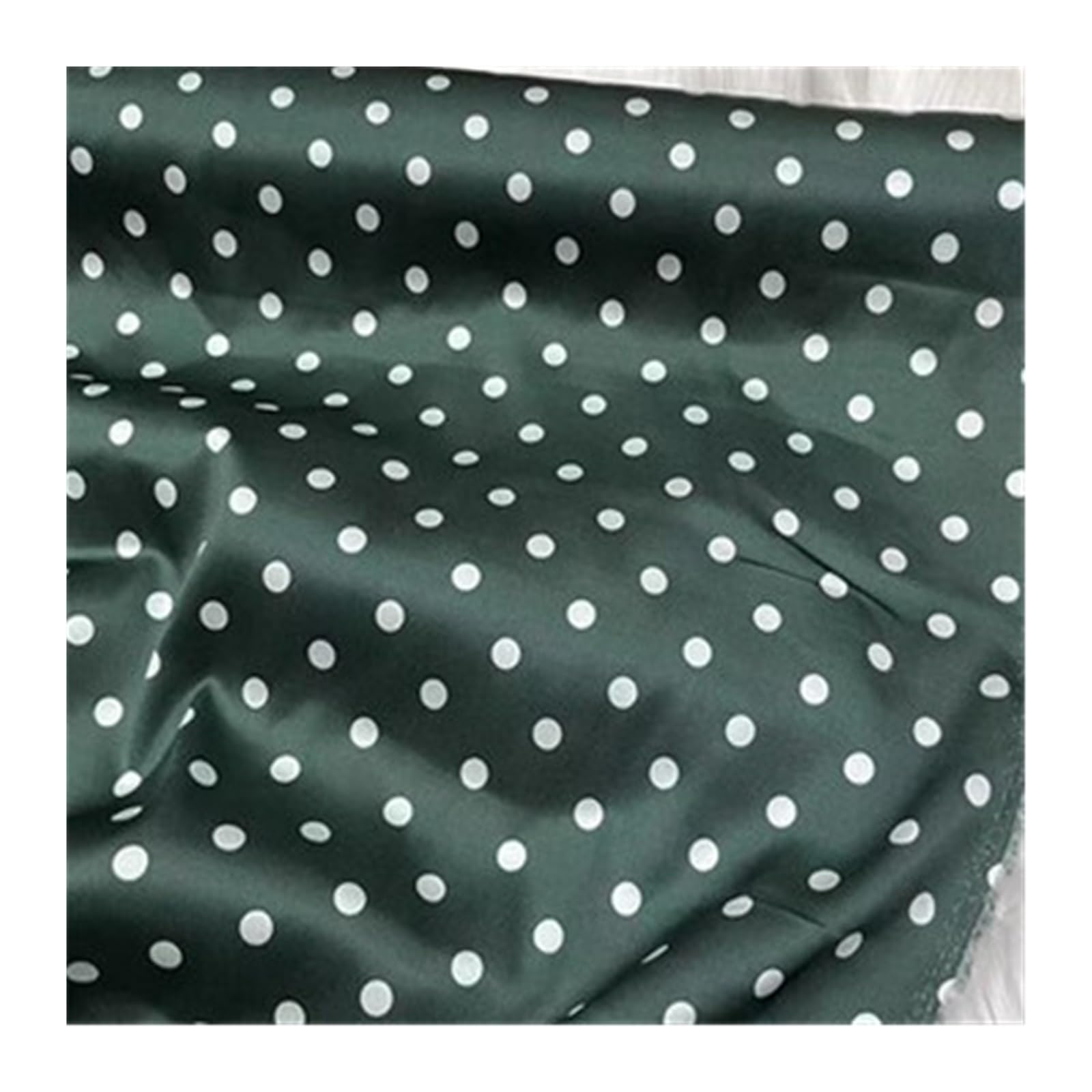 Polka Dot Printed Silk Stretch Satin Fabric Multicolor 1 Meter(Color4)